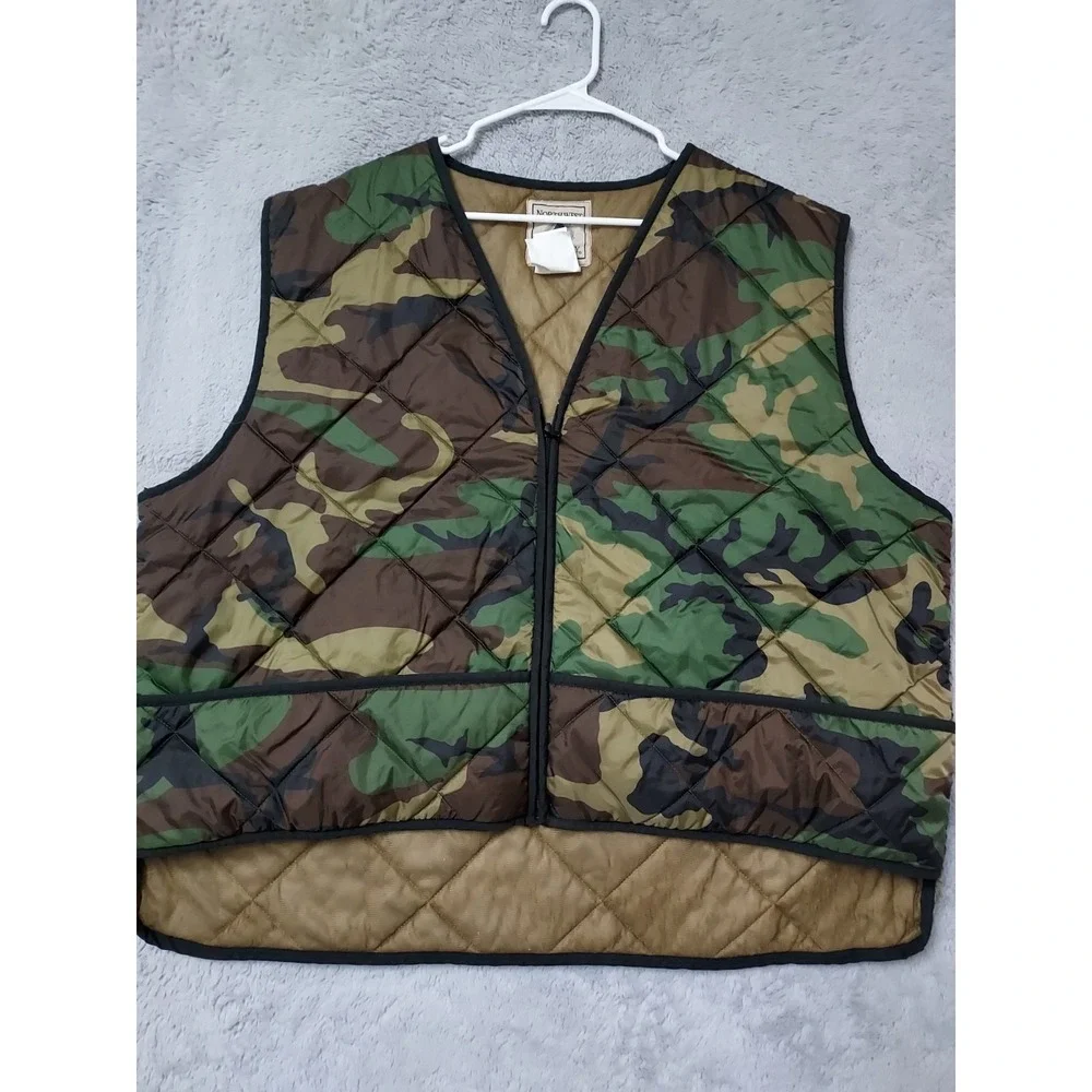 Northwest Territory Hunting Vest Mens 2XL XXL Quilted Full Zip Insulated Camo